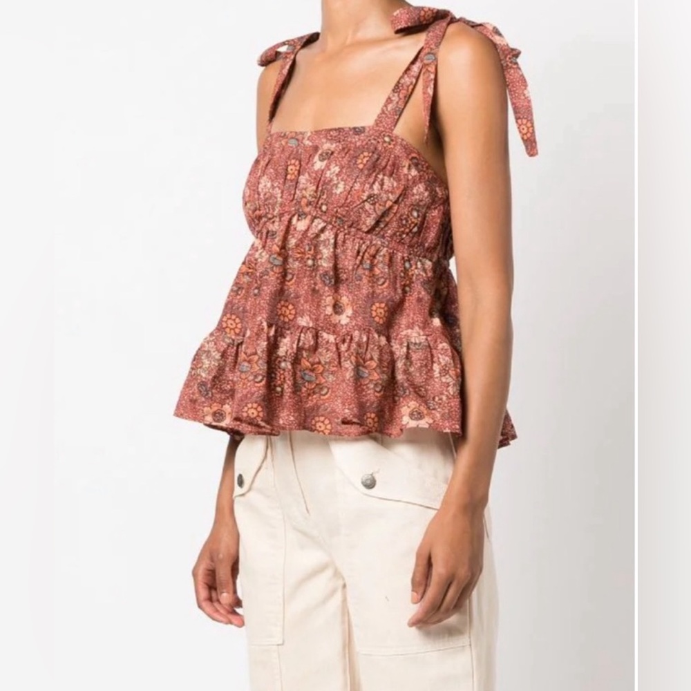 Women’s — Clothing — Tops — Ulla Johnson — Syma Tie Shoulder Blouse — Size 4 - Picture 3 of 3